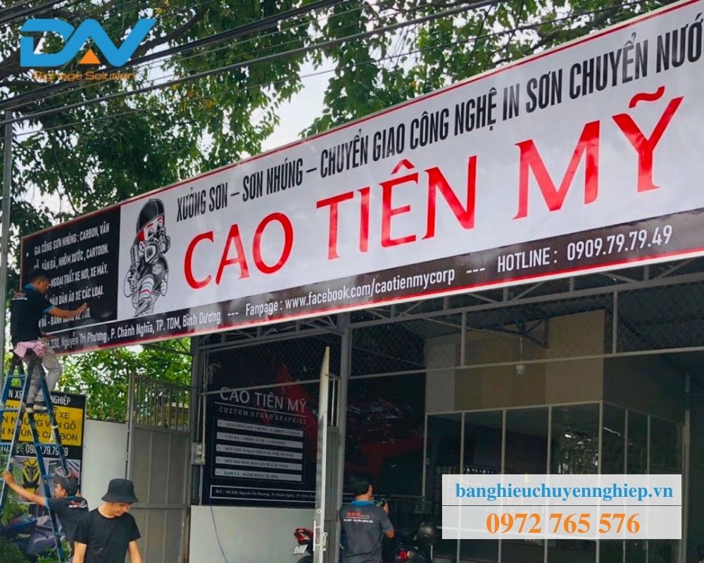 Bảng hiệu quảng cáo chất lượng cao ở Thủ Dầu Một cho xưởng sơn